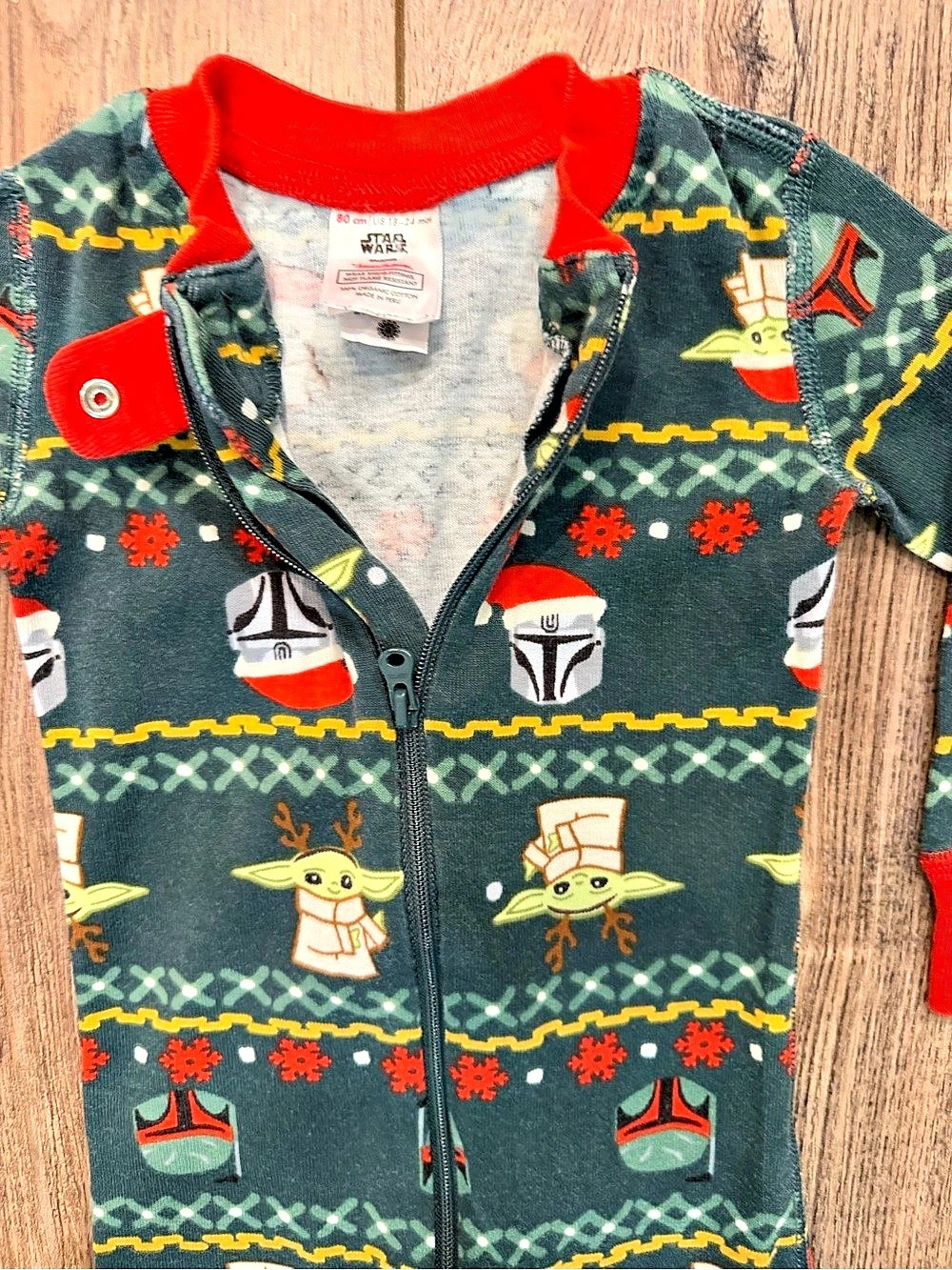 Hanna Andersson Star Wars Christmas Footie Pajama 18-24M - sibling set available - Picture 4 of 6